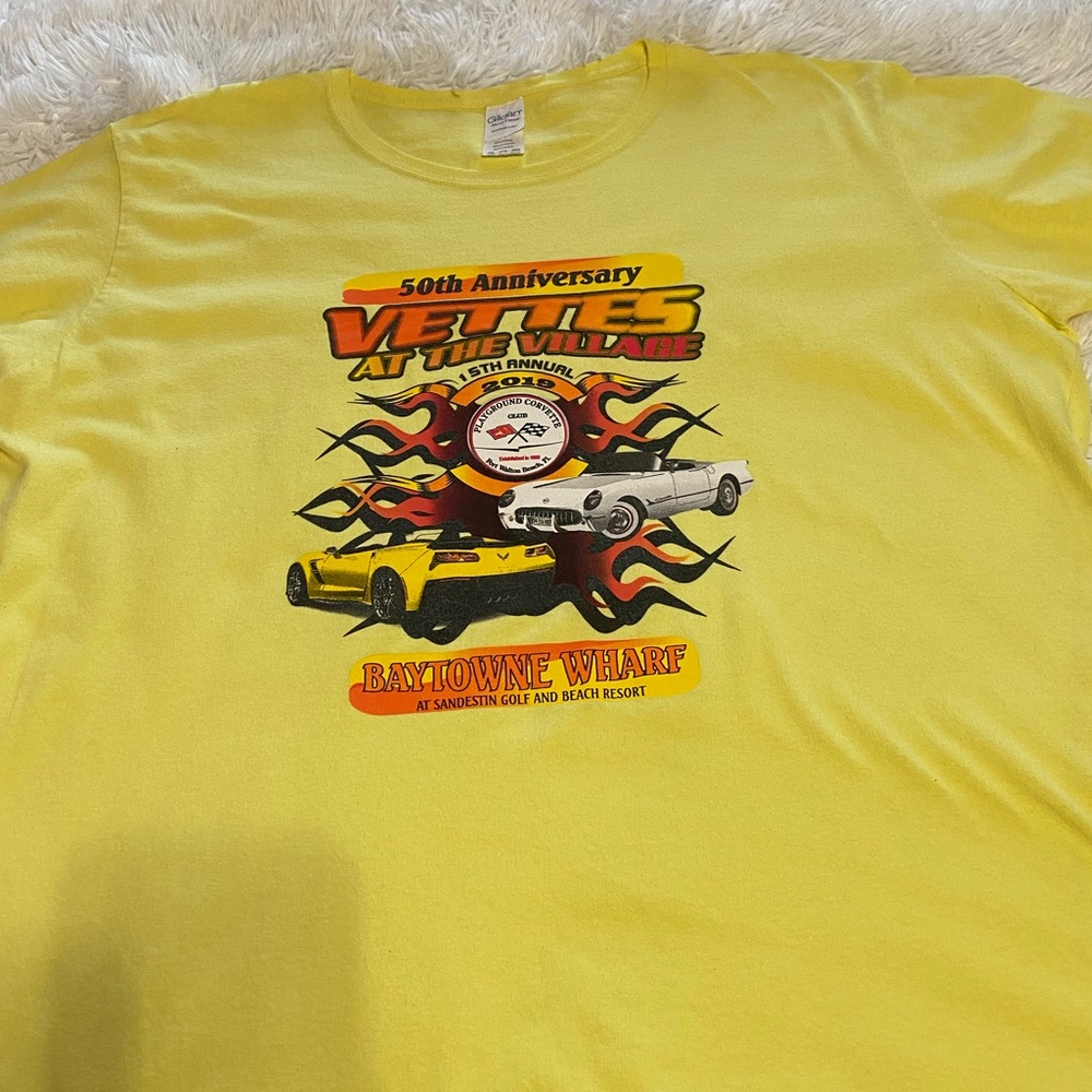50th anniversary Vette’s at the Village T-shirt 
SanDestin Corvette
3XL